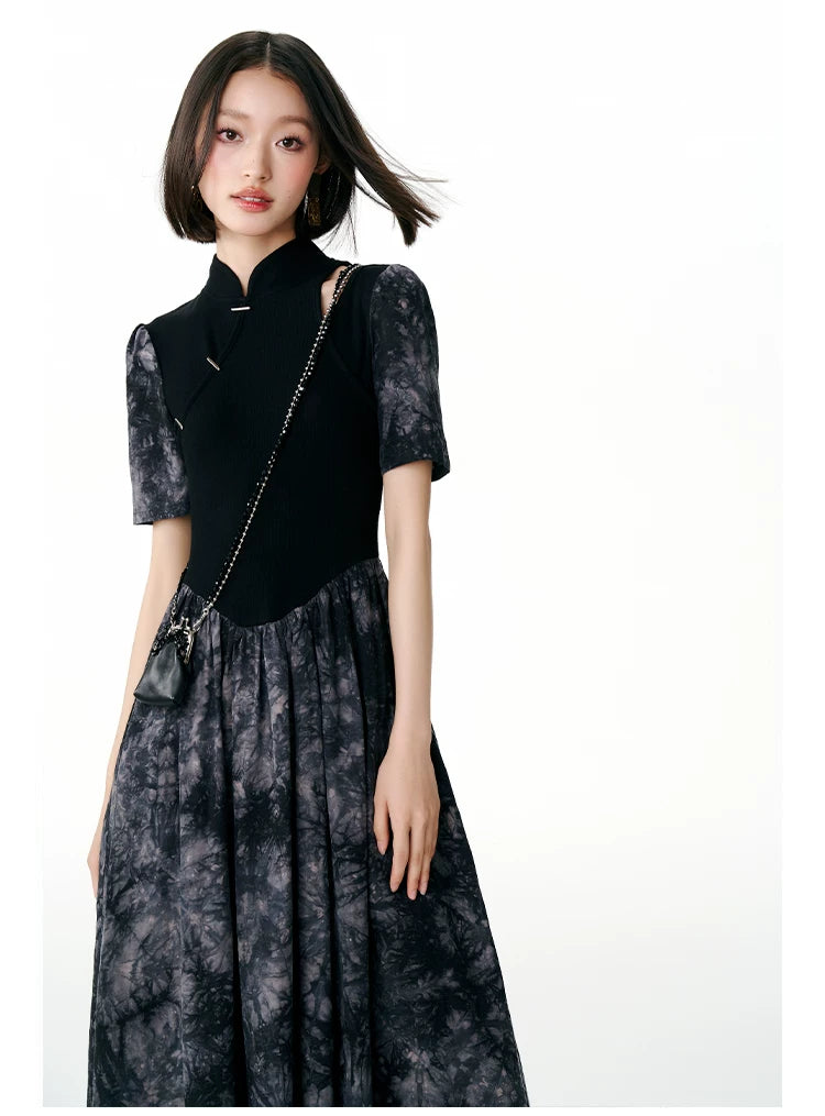 YEDM Metal Buckle Short-sleeved Dress