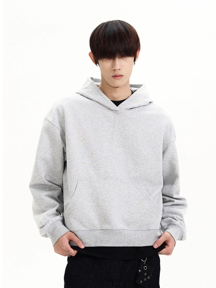 KONOOT Short and Wide Cut Casual Hooded Sweater