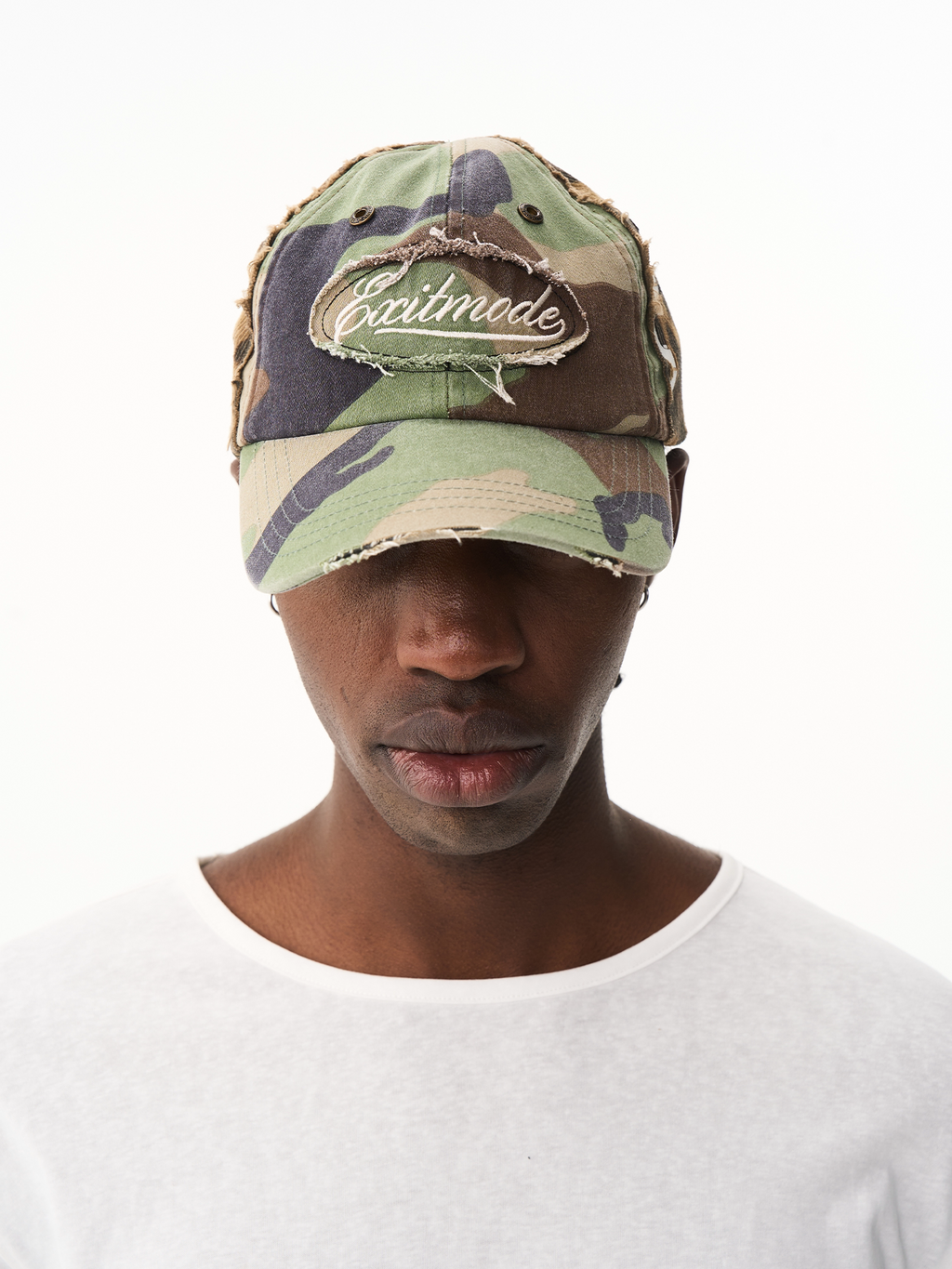 BLINDNOPLAN Camouflage Leopard Print Burr Stitching Cap
