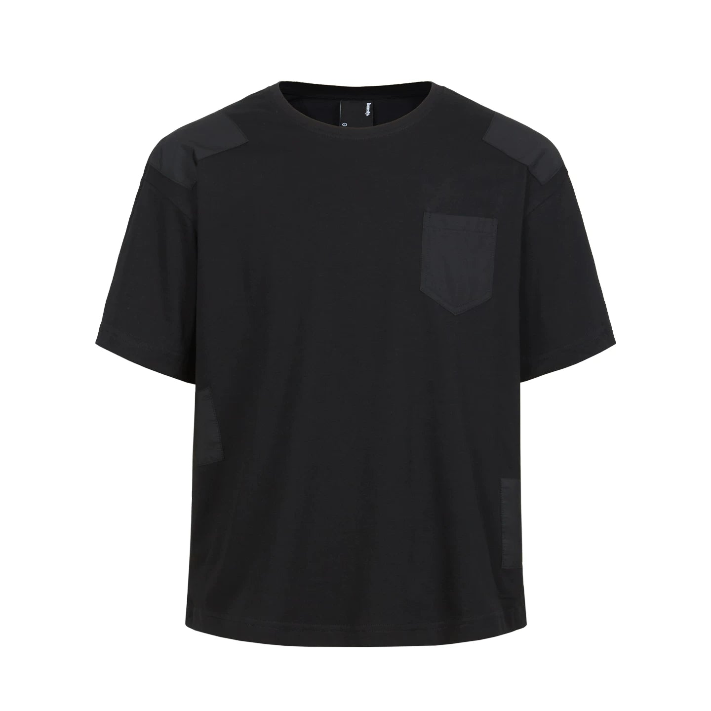 Remedy Loose Splicing Round Neck Casual Tee