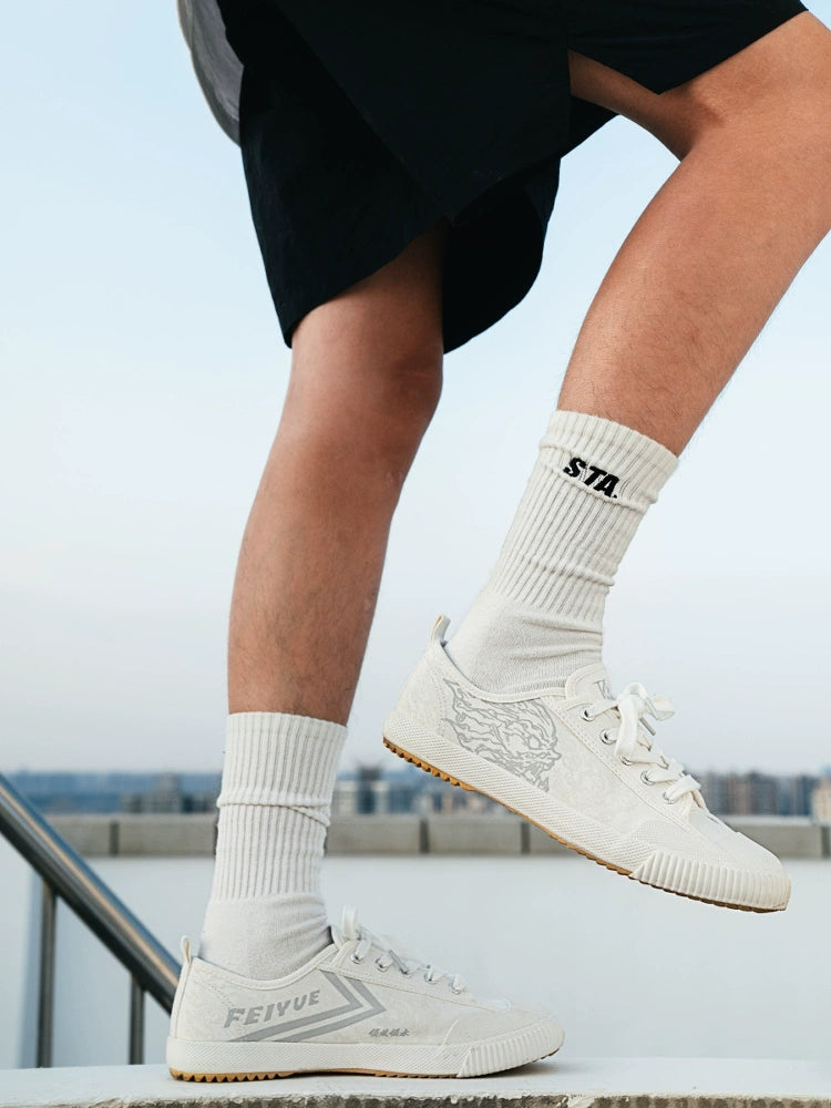 STA Lace-up Low-top Canvas Sneakers