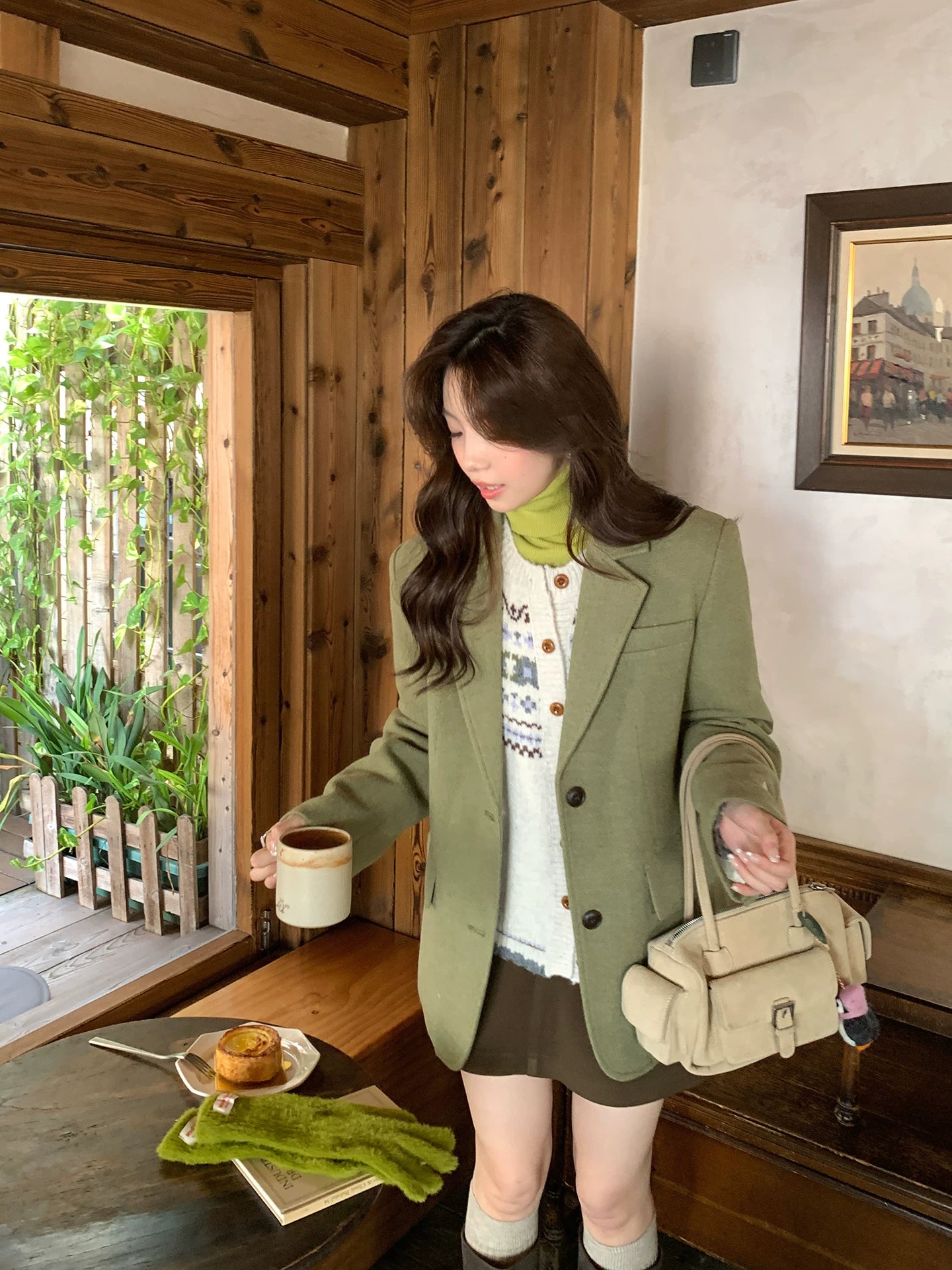 Even Thickened Woolen Blazer