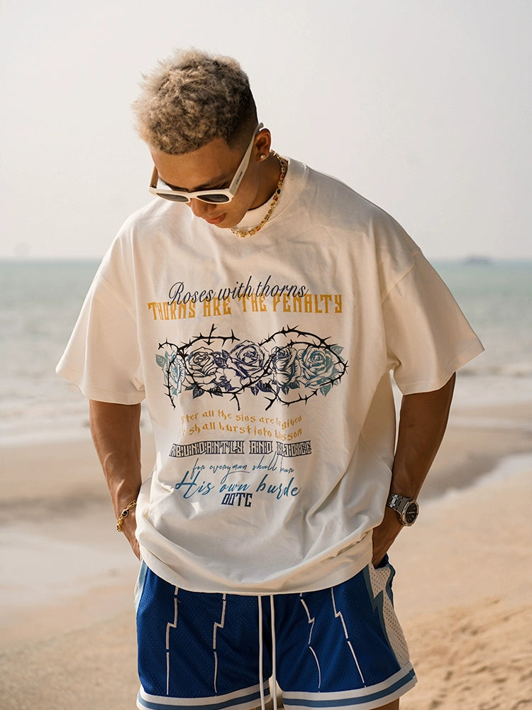 OOTC Thorn Rose Vintage Printed Tee