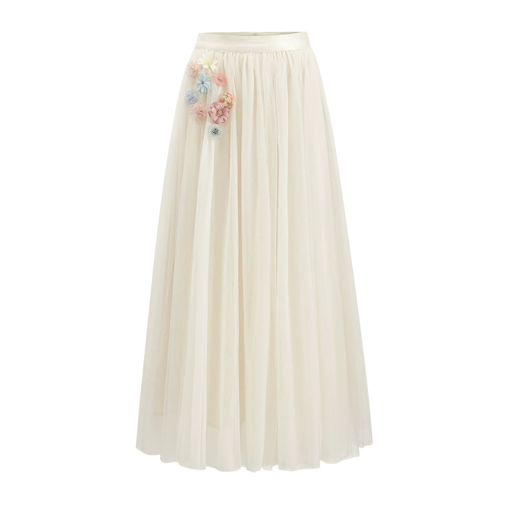 Barb Chill High Waist Mesh Skirt