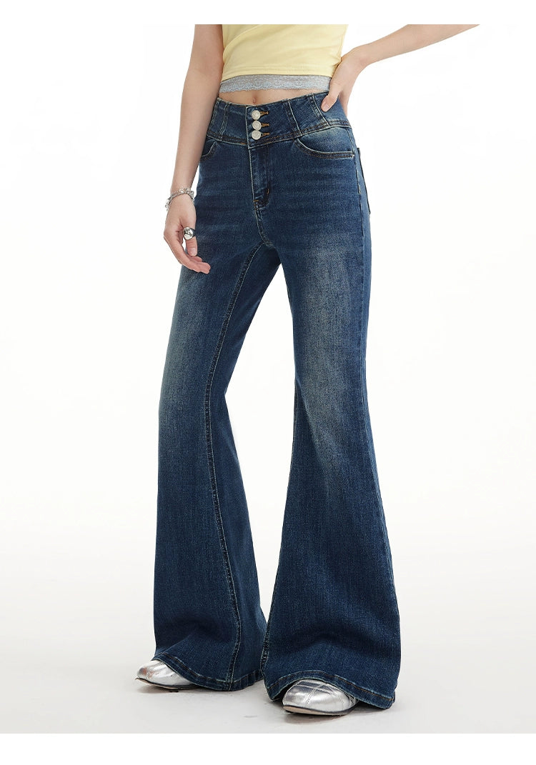 UNIFREE High-waisted Fashion Mop Jeans
