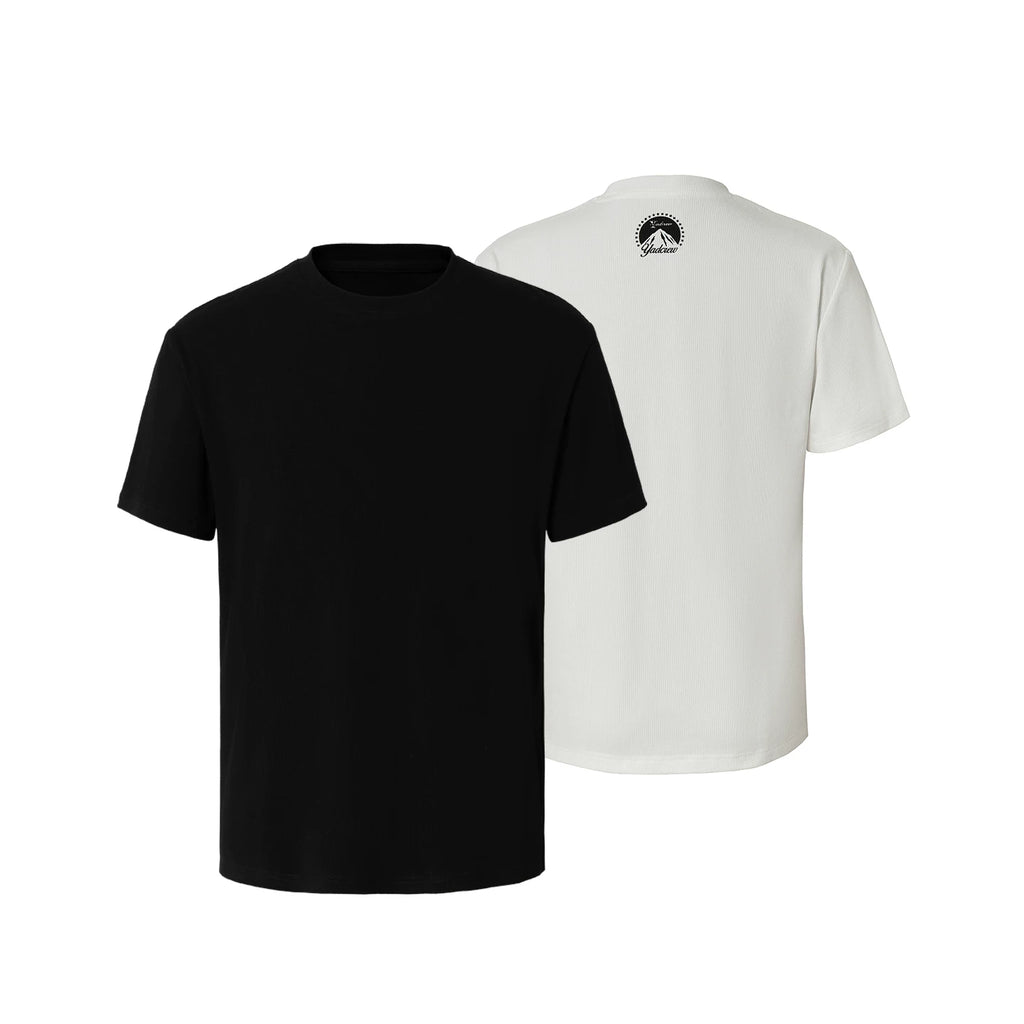 YAD Spoof Snow Mountain Print Slim Tee