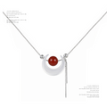 NO SOLUTION Moon Agate Niche Necklace