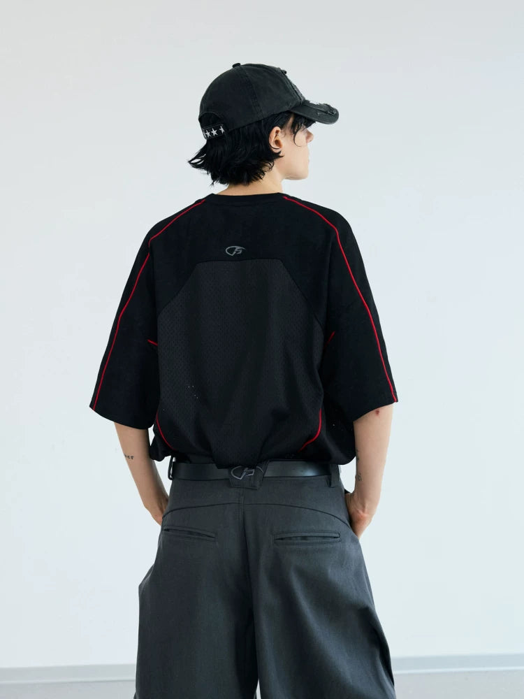 PEOPLESTYLE Racing Quick-drying Sports Air Breathable Tee