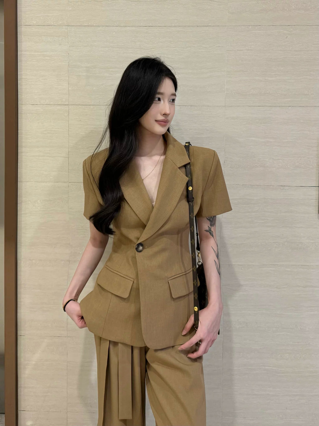PANPANSTUDIO Suit Medium and Long Wide-leg Pants