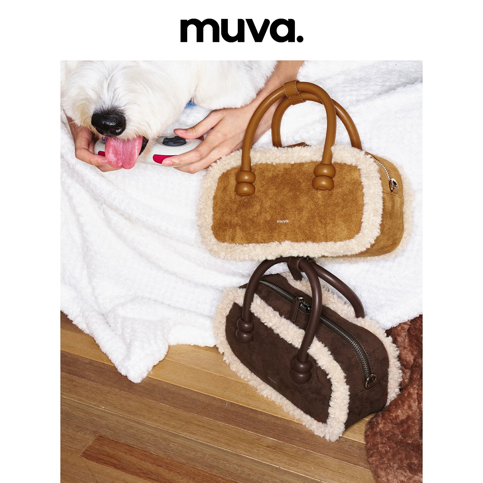 MUVA Cute Plush Tote Bag
