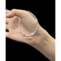 NO SOLUTION Plain Silver Fish Bell Bracelet