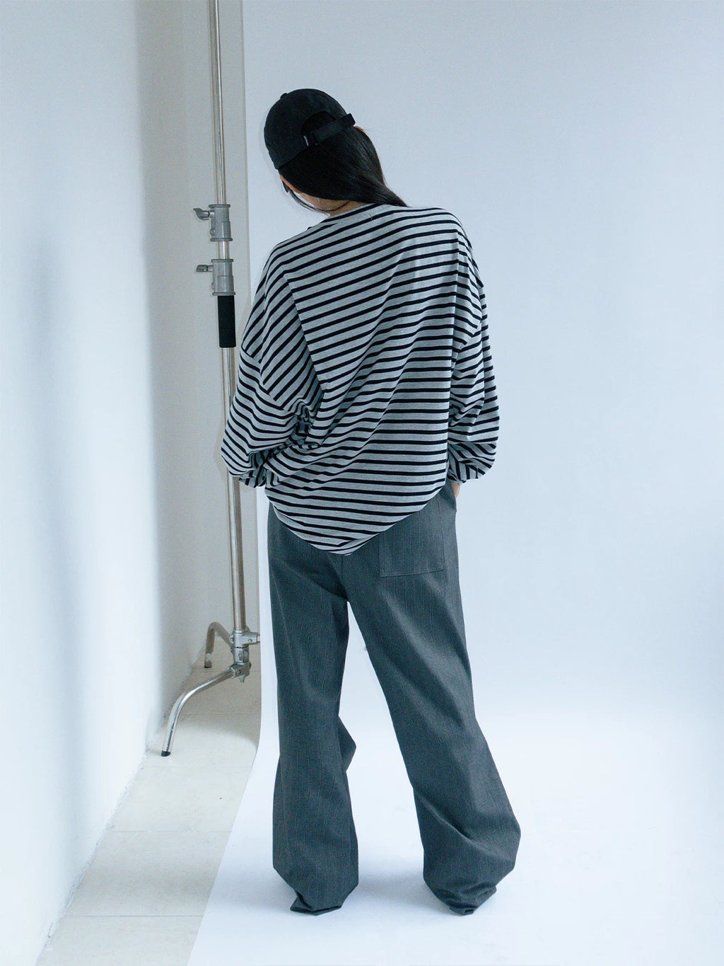 FUNKYFUN Wide-leg Graffiti Suit Pants