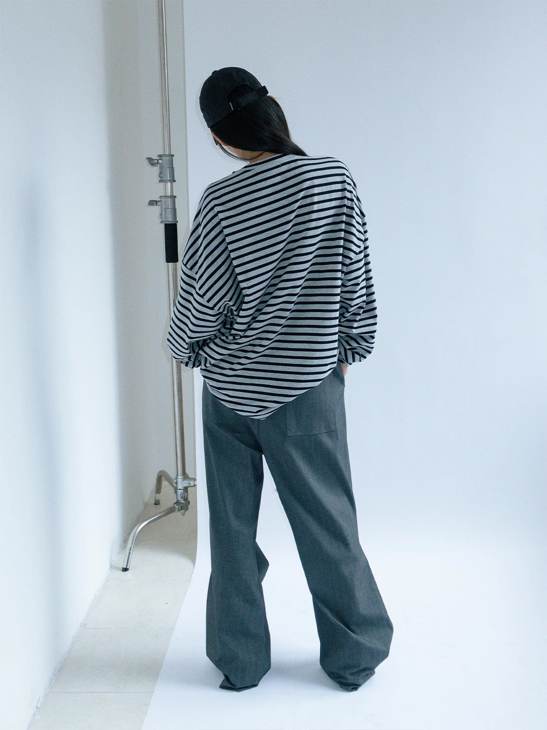 FUNKYFUN Wide-leg Graffiti Suit Pants