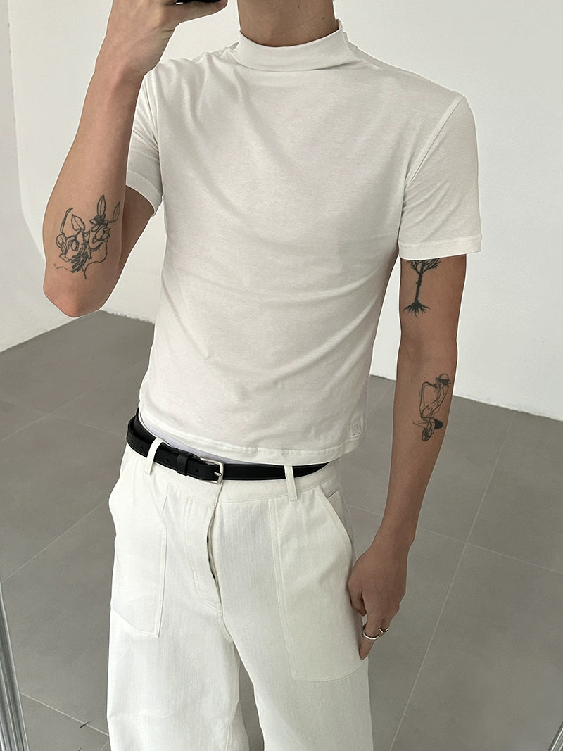 COLN Stack Collar Slim Versatile Tee