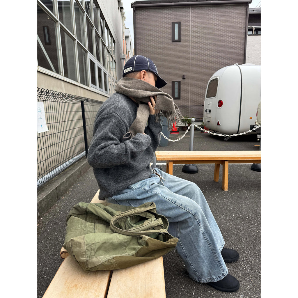 Anniehall Old Loose Blockbuster Washed Jeans