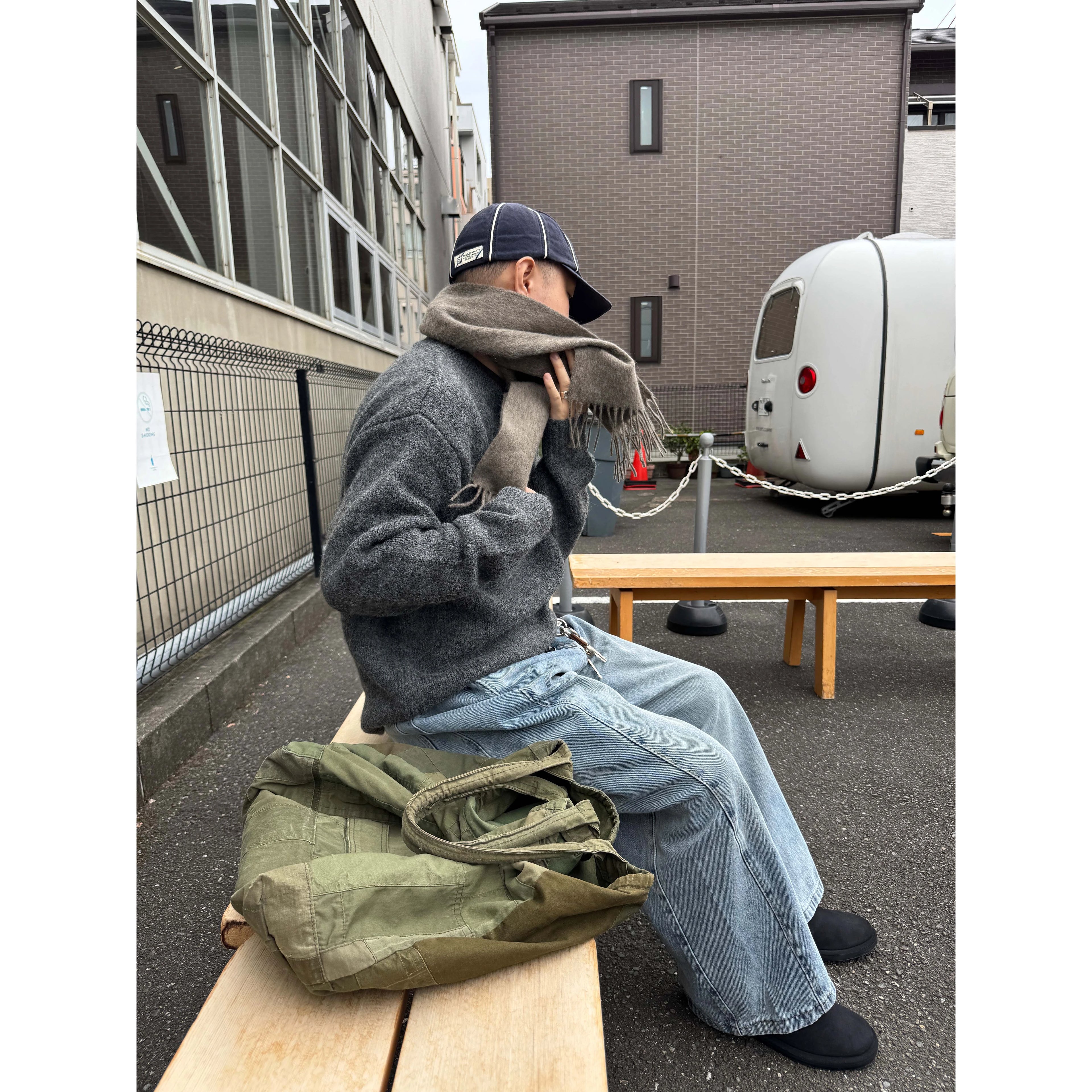 Anniehall Old Loose Blockbuster Washed Jeans