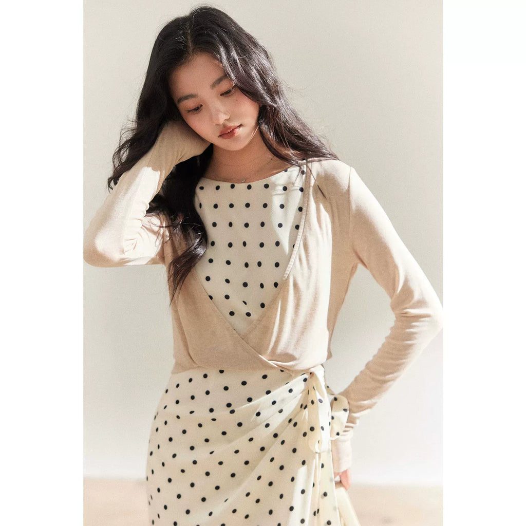 TYANG High-end Temperament Polka Dot Dress