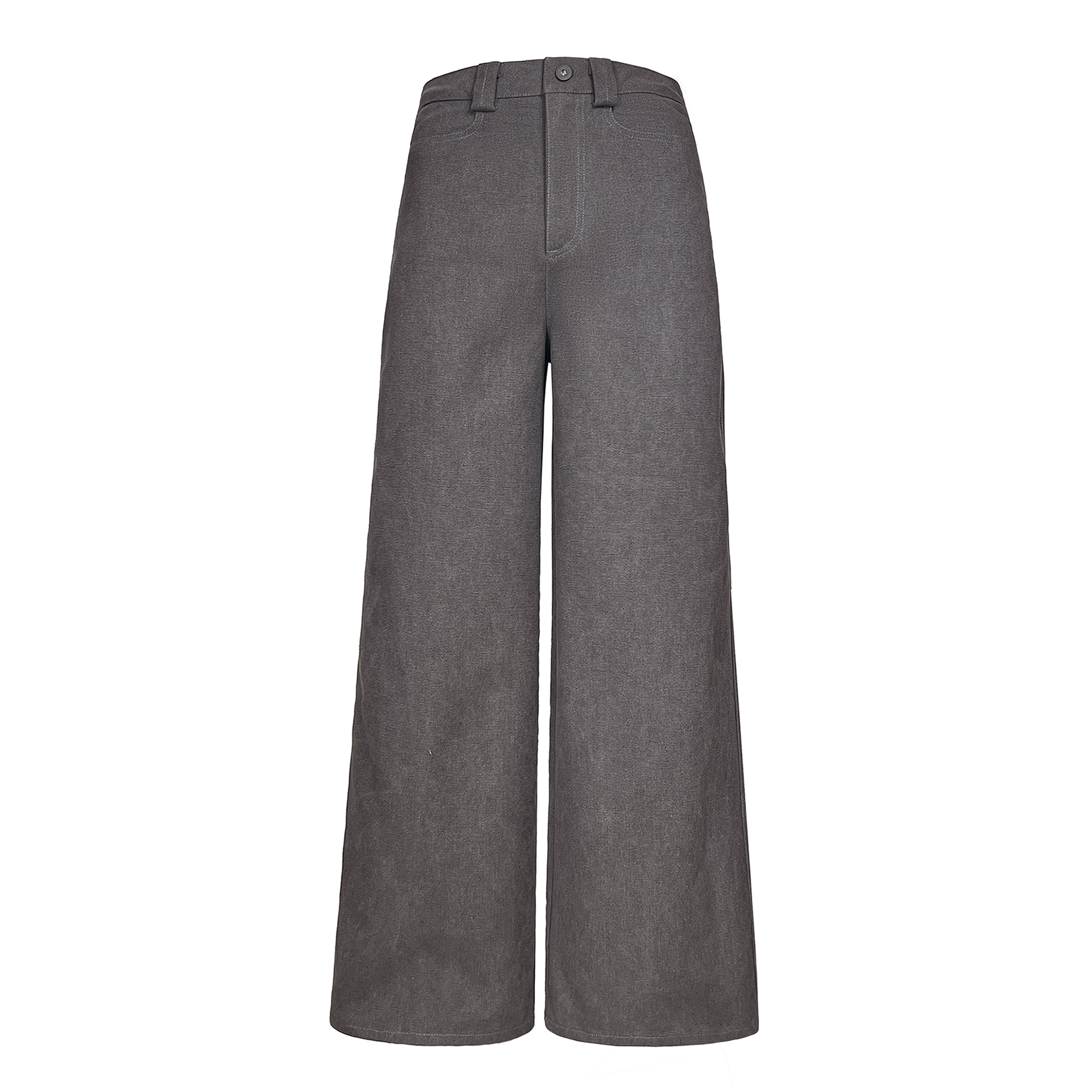 ETHEREAL PRODUCTION Corrugated Loose-cut Leg Canvas Casual Overalls