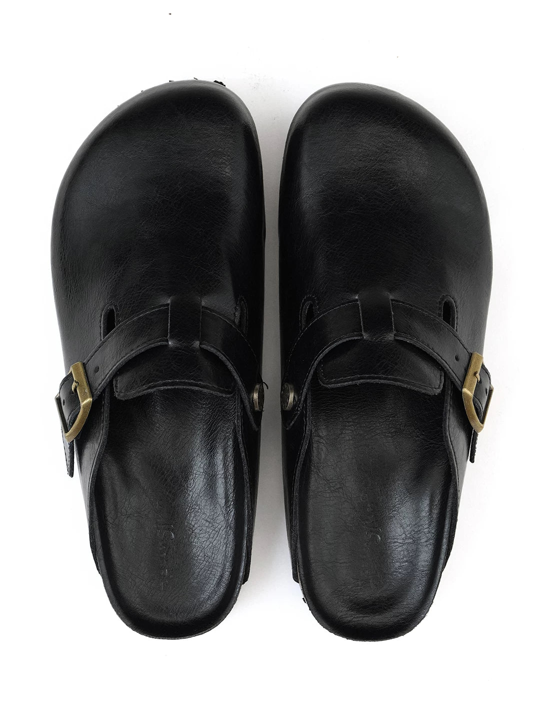 LIVINGTOWN Versatile One-pedal Half-drag Leather Shoes