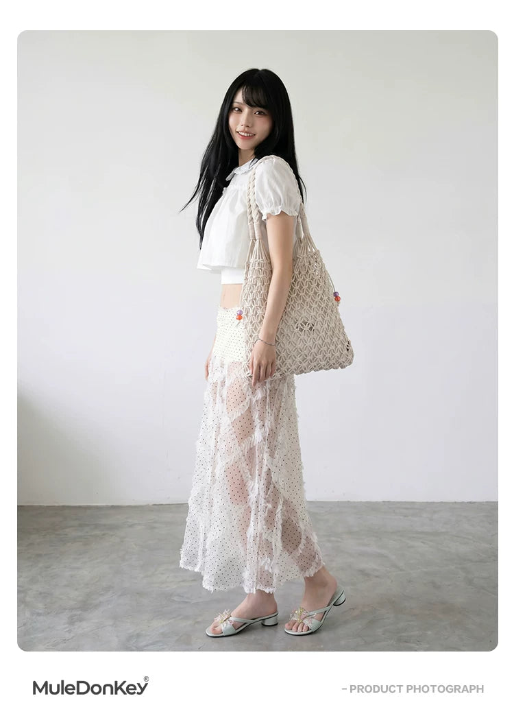 Donkey Woven Skeleton Shoulder Bag