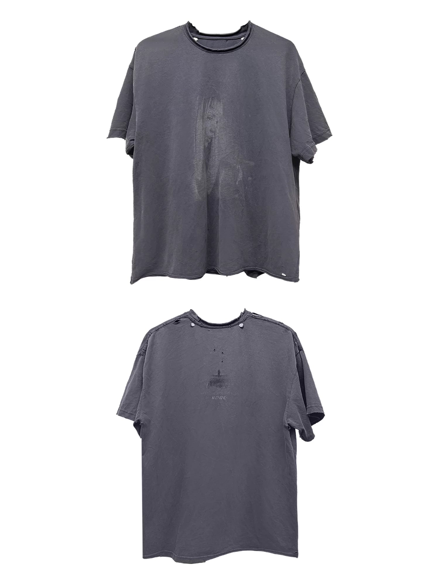WANNA LAB Retro Short Wide Old Tee