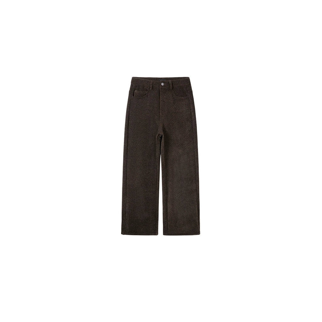 PLUS NO LOGO Corduroy Vertical Loose Straight-leg Pants