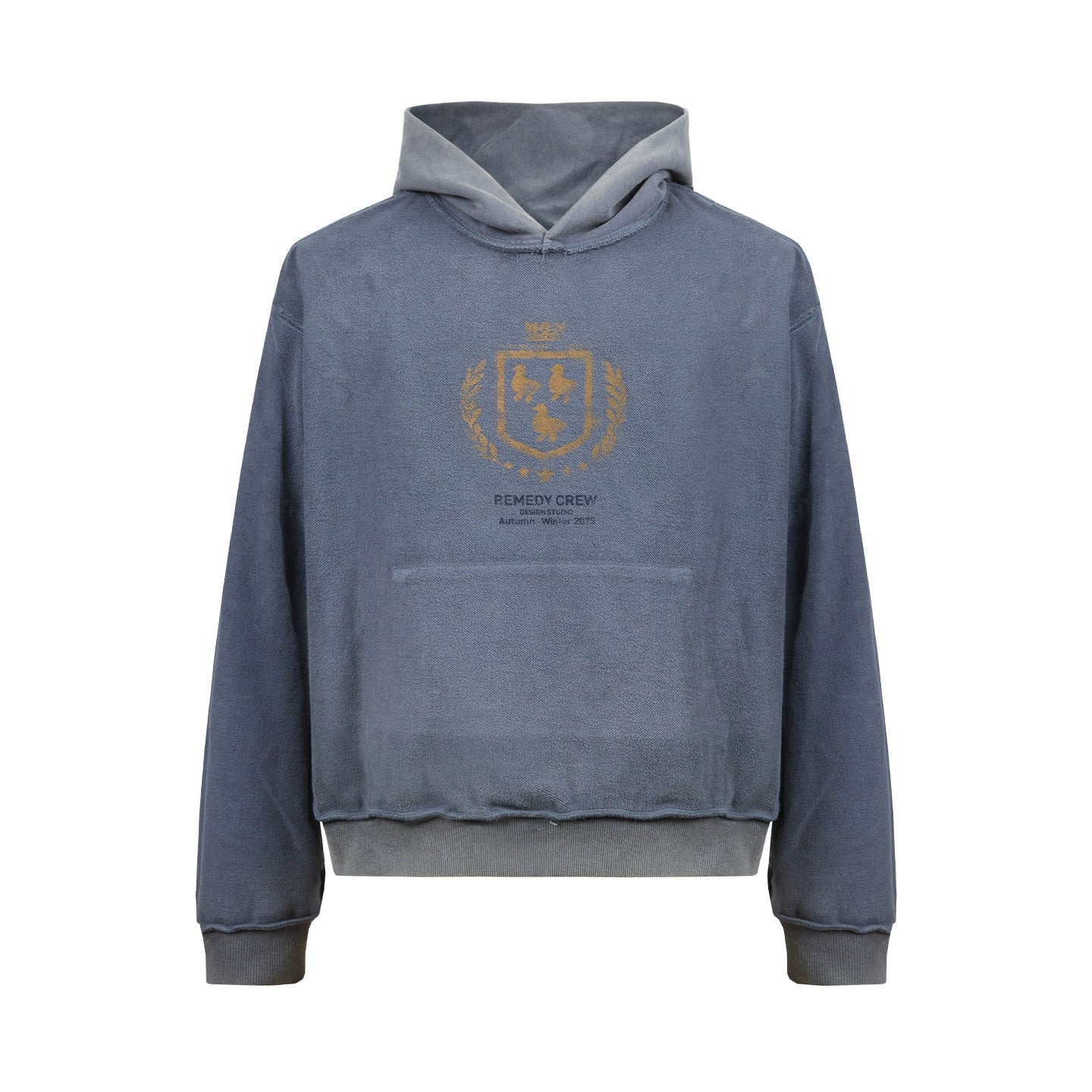 Remedy Vintage Loose Double Sided Hooded Sweater