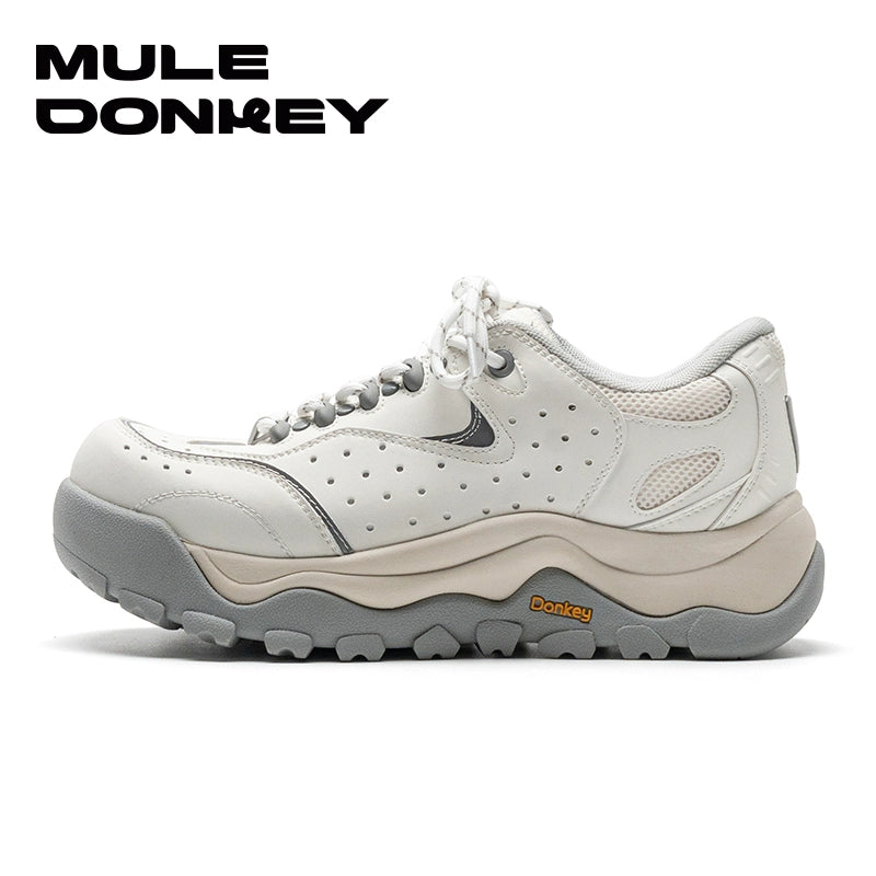 Donkey Makes Old Contrasting Color Breathable Casual Sneakers