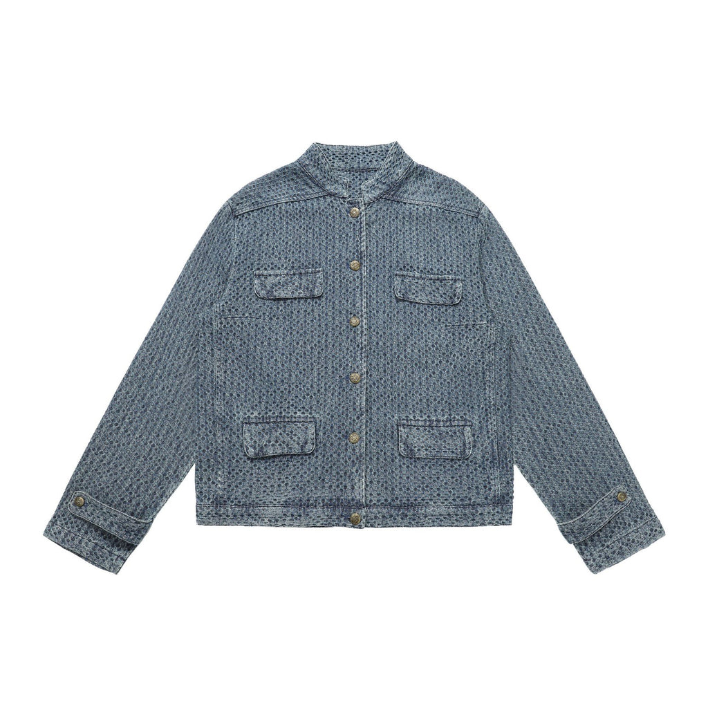 CHANYOOU Retro Short Xiaoxiangfeng Denim Jacket