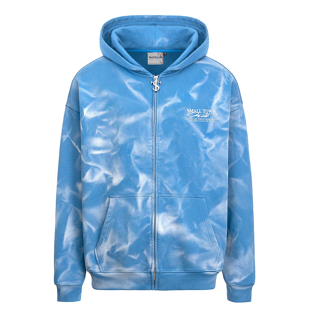STK Water Ripple Cardigan Hoodie Sweater