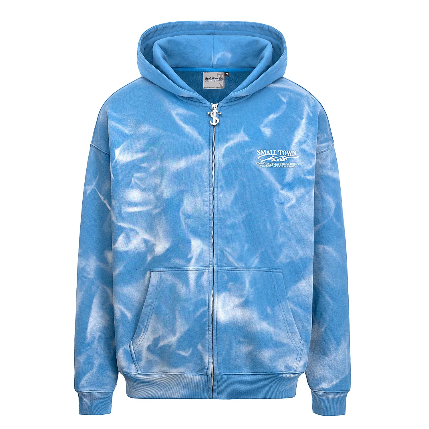 STK Water Ripple Cardigan Hoodie Sweater