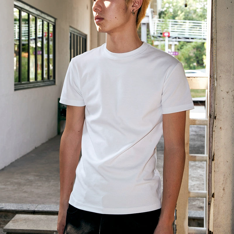 OBSESSWITH Basic Crew Neck Tee