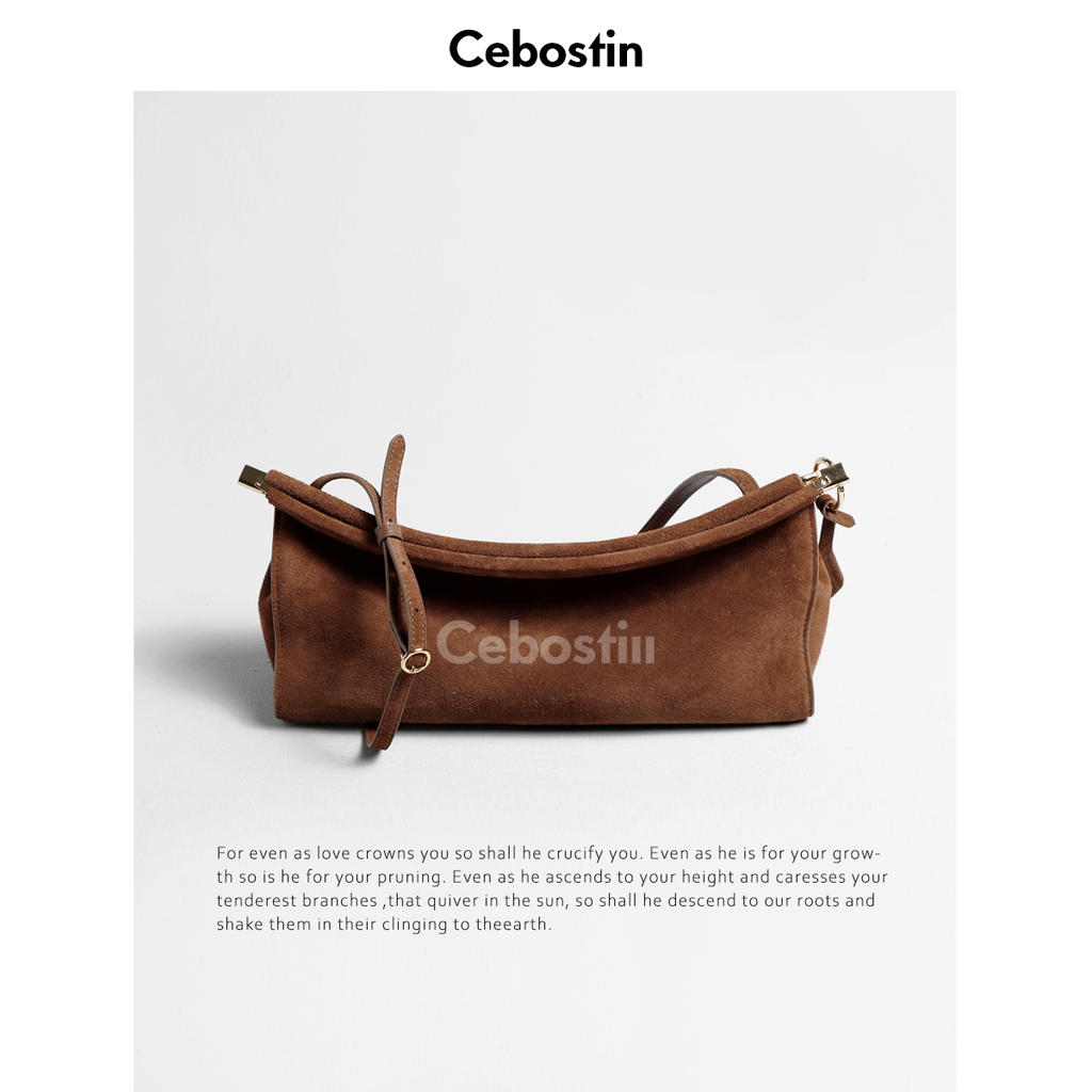 Cebostin Matte Cowhide Premium Messenger Bag