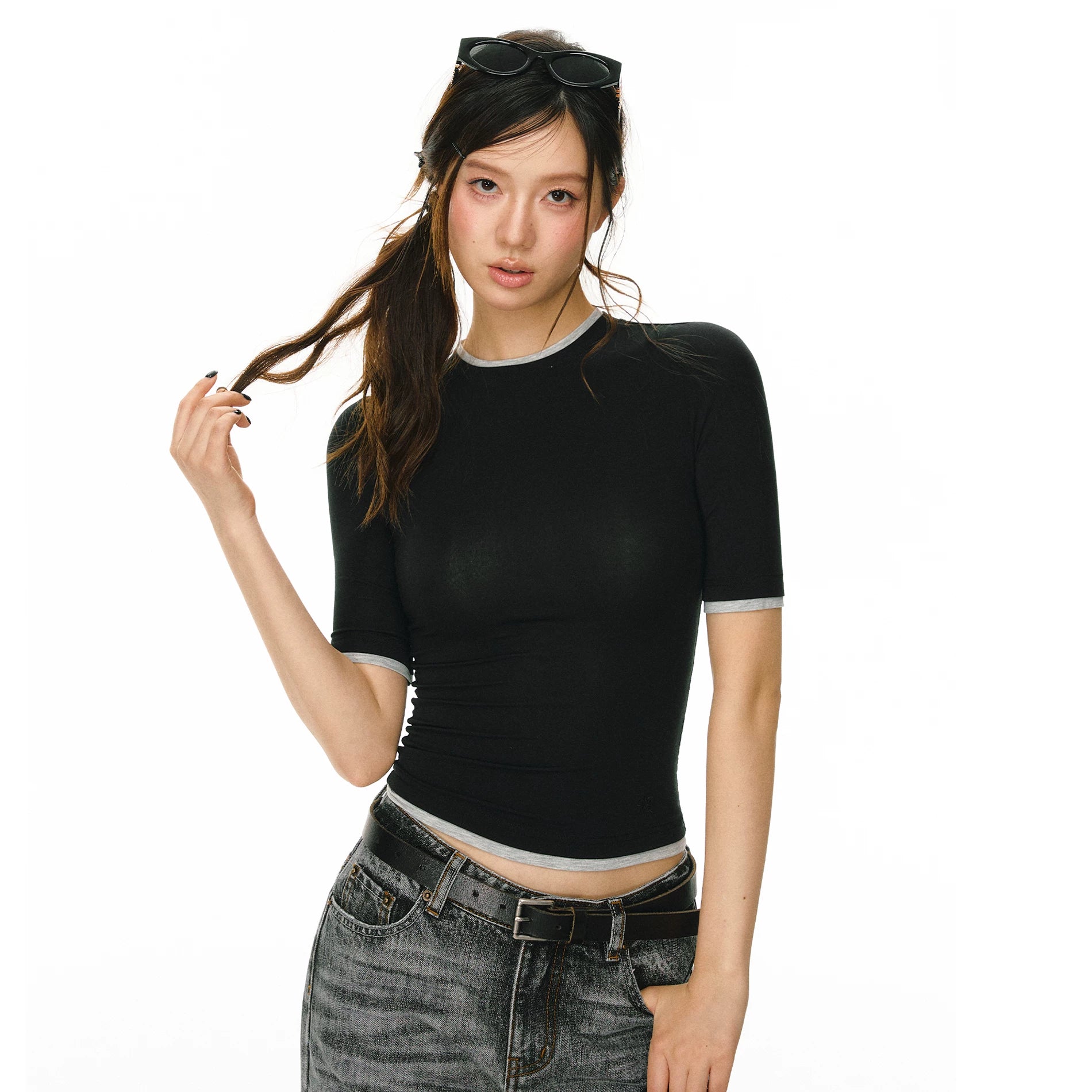Ariseism Retro Contrast Slim Tee