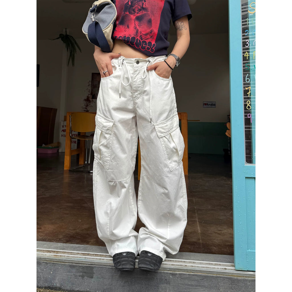 CCYE Vintage Drawstring Loose Slacks
