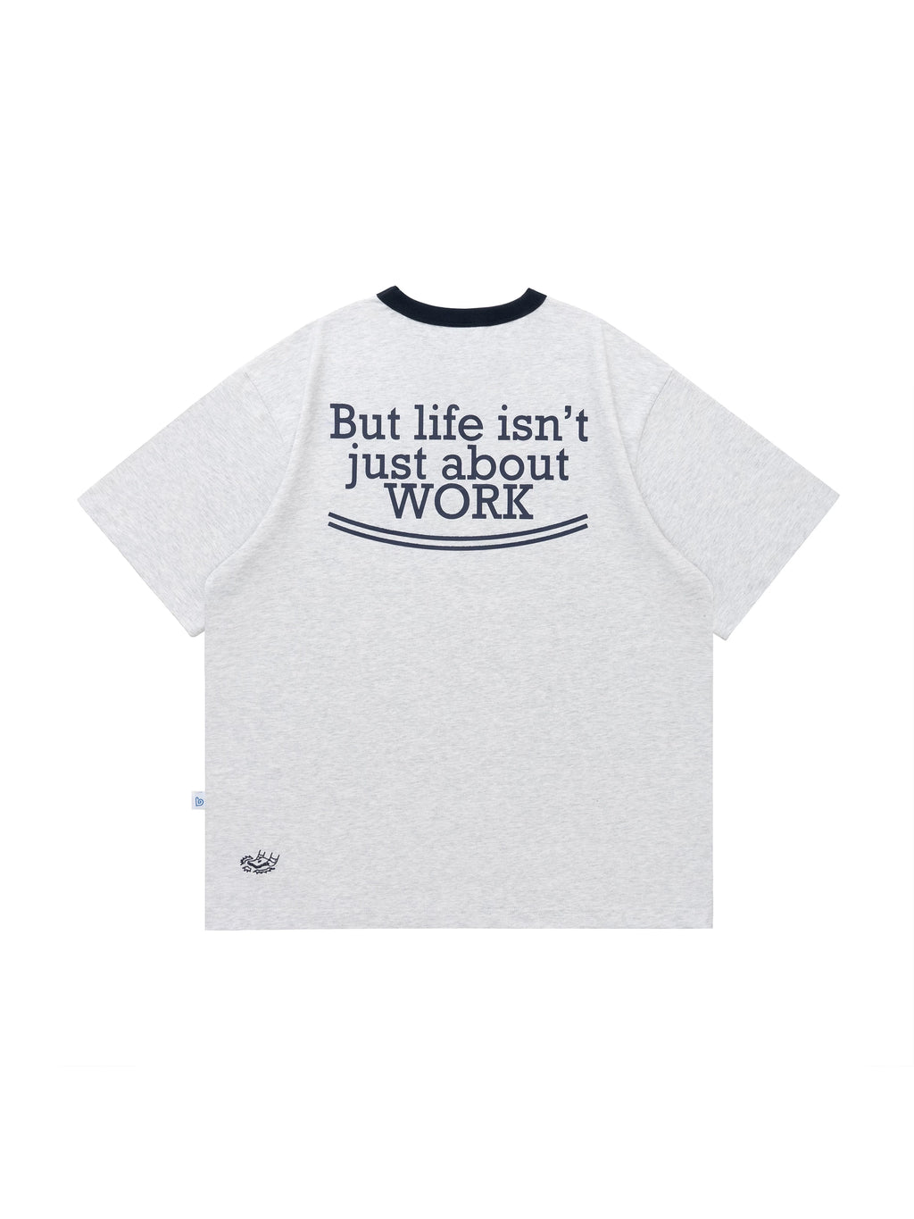 BENT IDEA Casual Color Matching Collar Versatile Tee