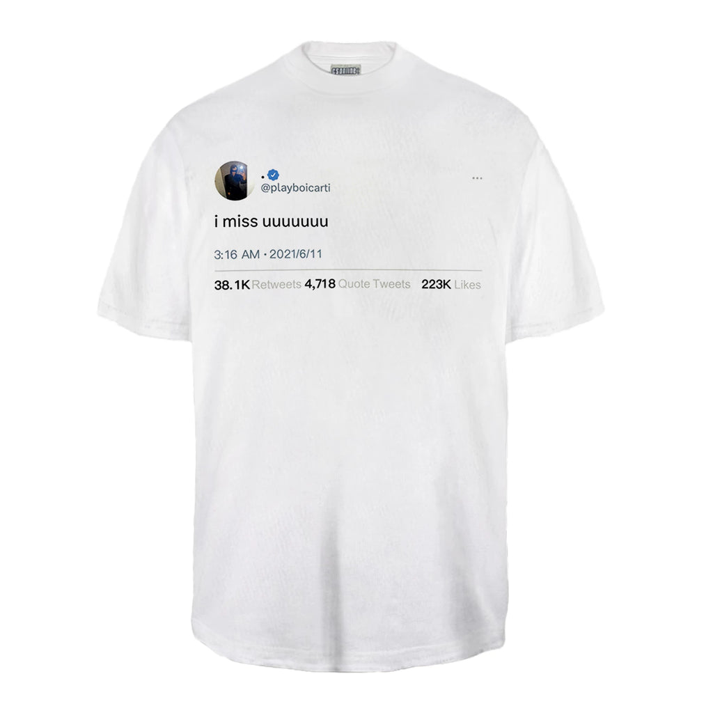 REMAKE King Quotes Direct Injection Printing Short Sleeves