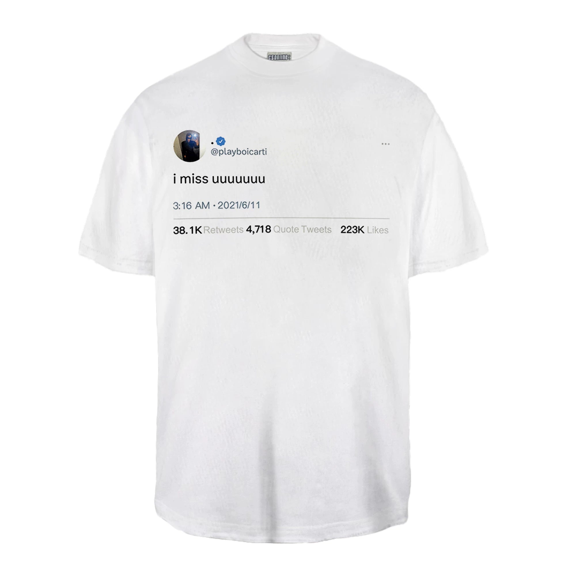 REMAKE King Quotes Direct Injection Printing Short Sleeves
