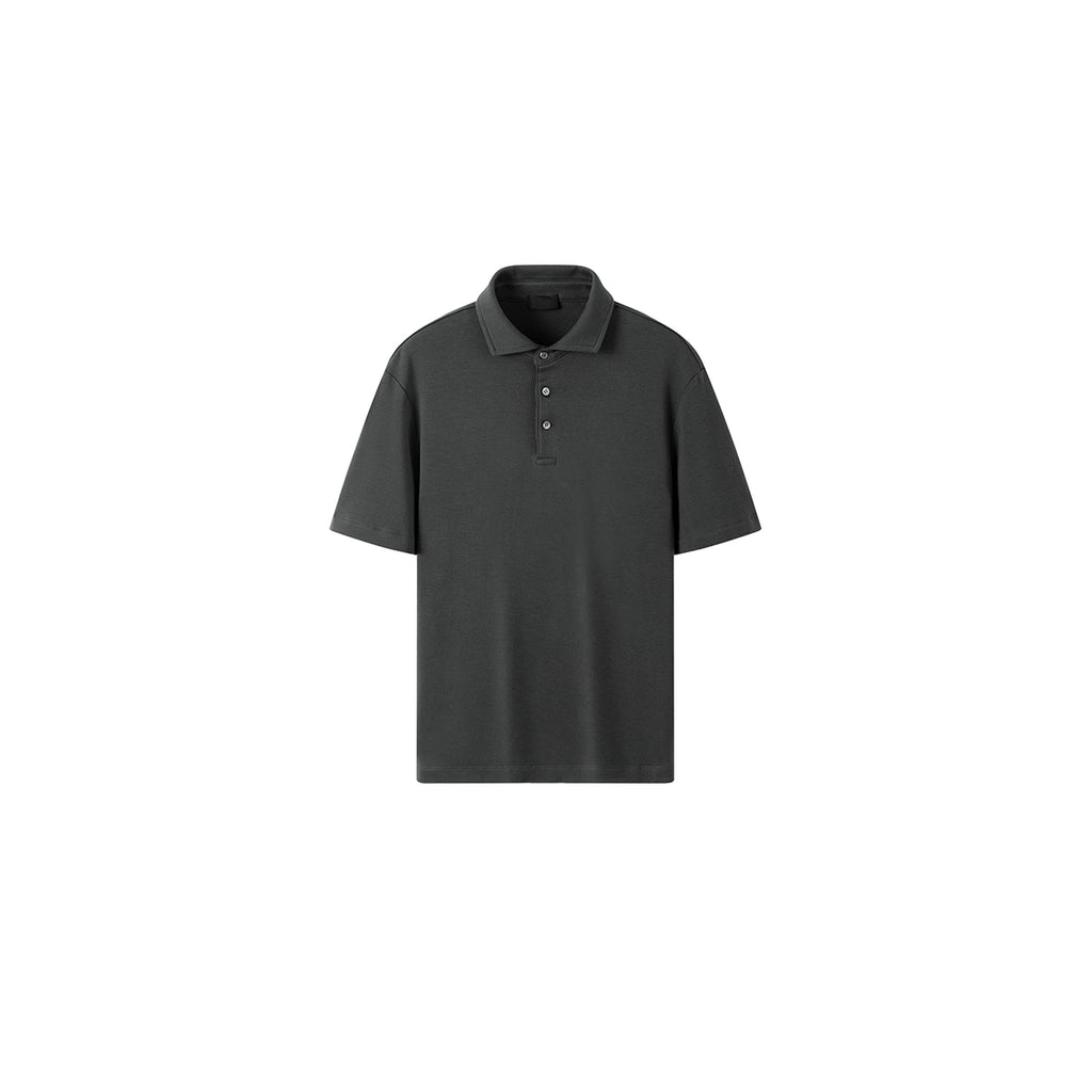 PLUS NO LOGO Casual Button Polo Shirt