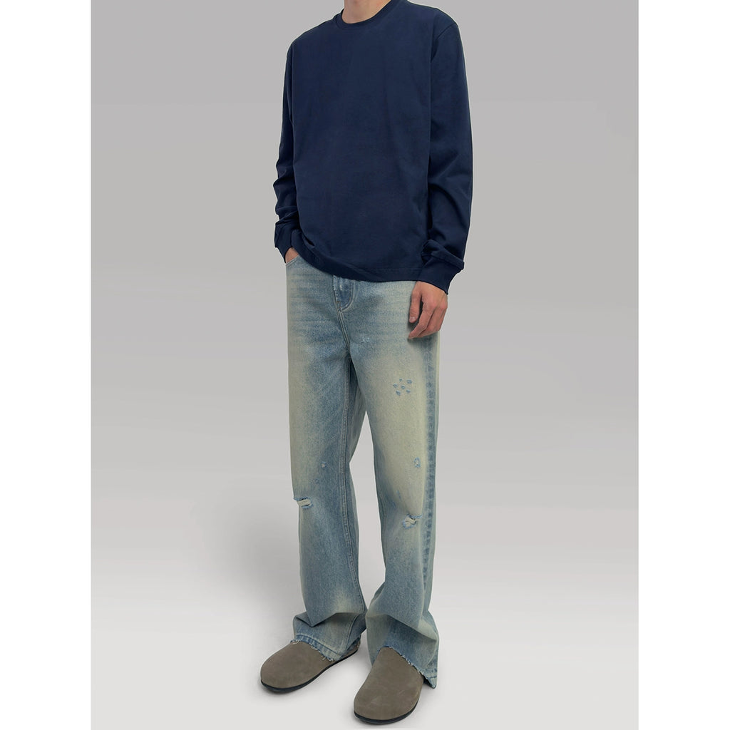 PLUS NO LOGO Soft Waxy Comfortable Warm Base Long Sleeve Tee