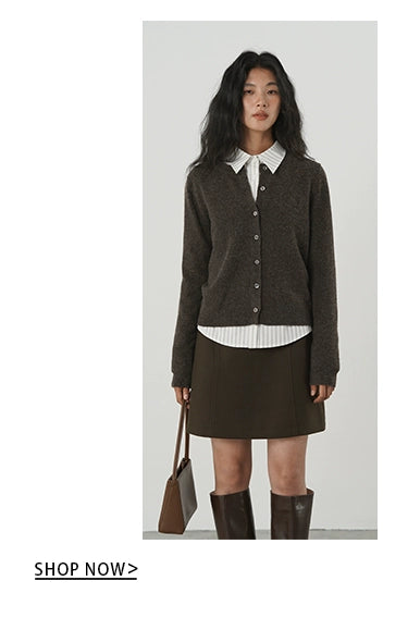 EIGHTHMONTH Vintage Vertical Striped Skinny Lapel Long Sleeve Shirt