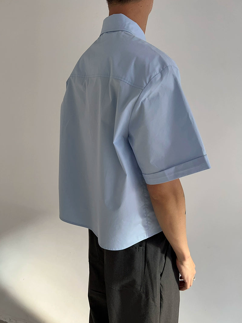 COLN Skin-friendly Soft Casual Short Shirt