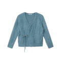 FUNKYFUN Lace-up Cardigan V-neck Sweater Jacket