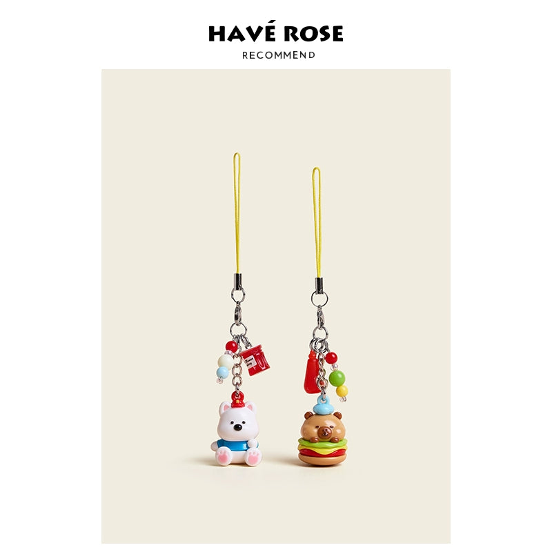 HAVEROSE Baked Bear Bag Pendant