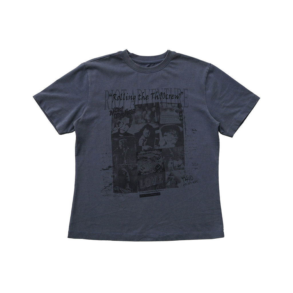 TH90 Retro Done Old Rock Wreck Fit Tee