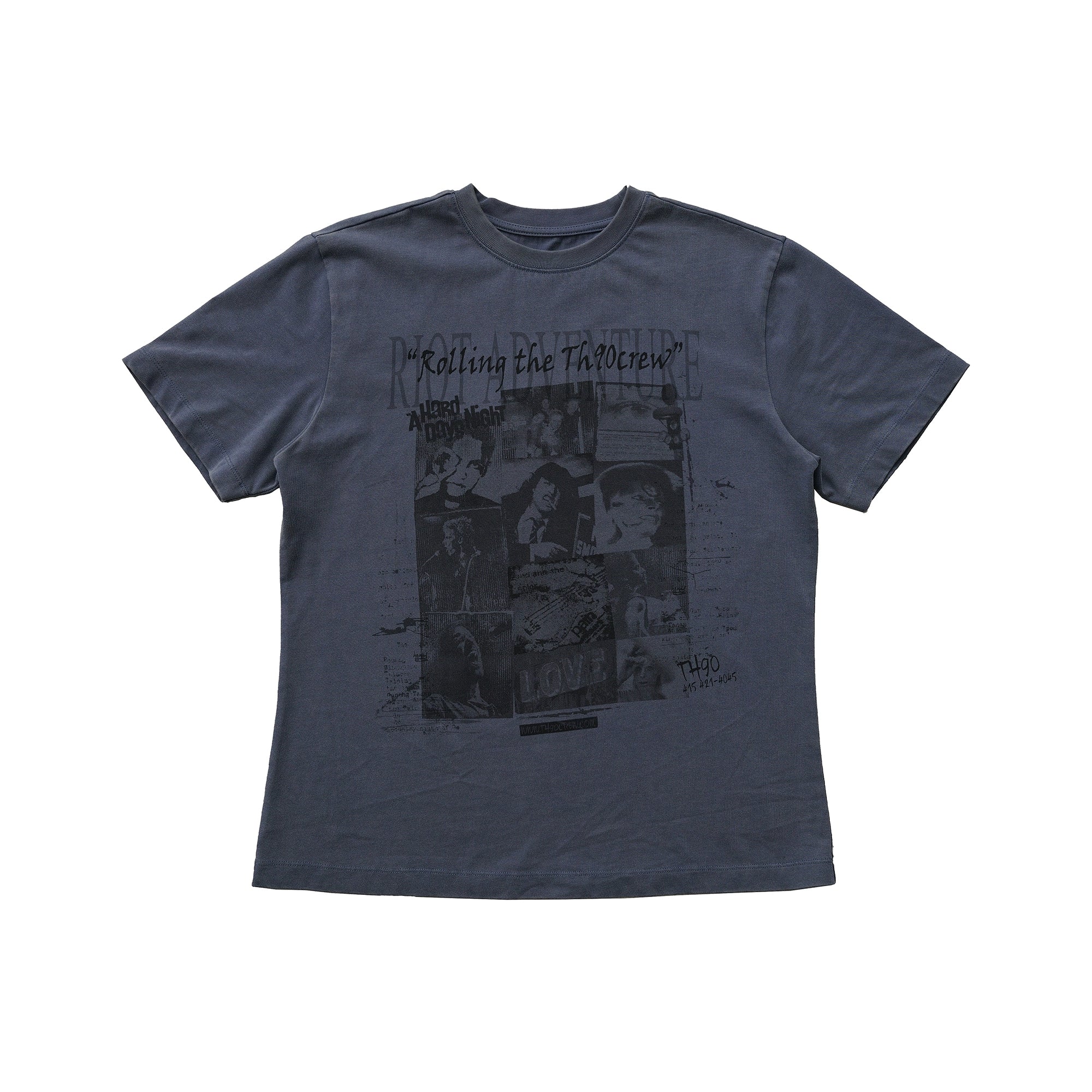 TH90 Retro Done Old Rock Wreck Fit Tee