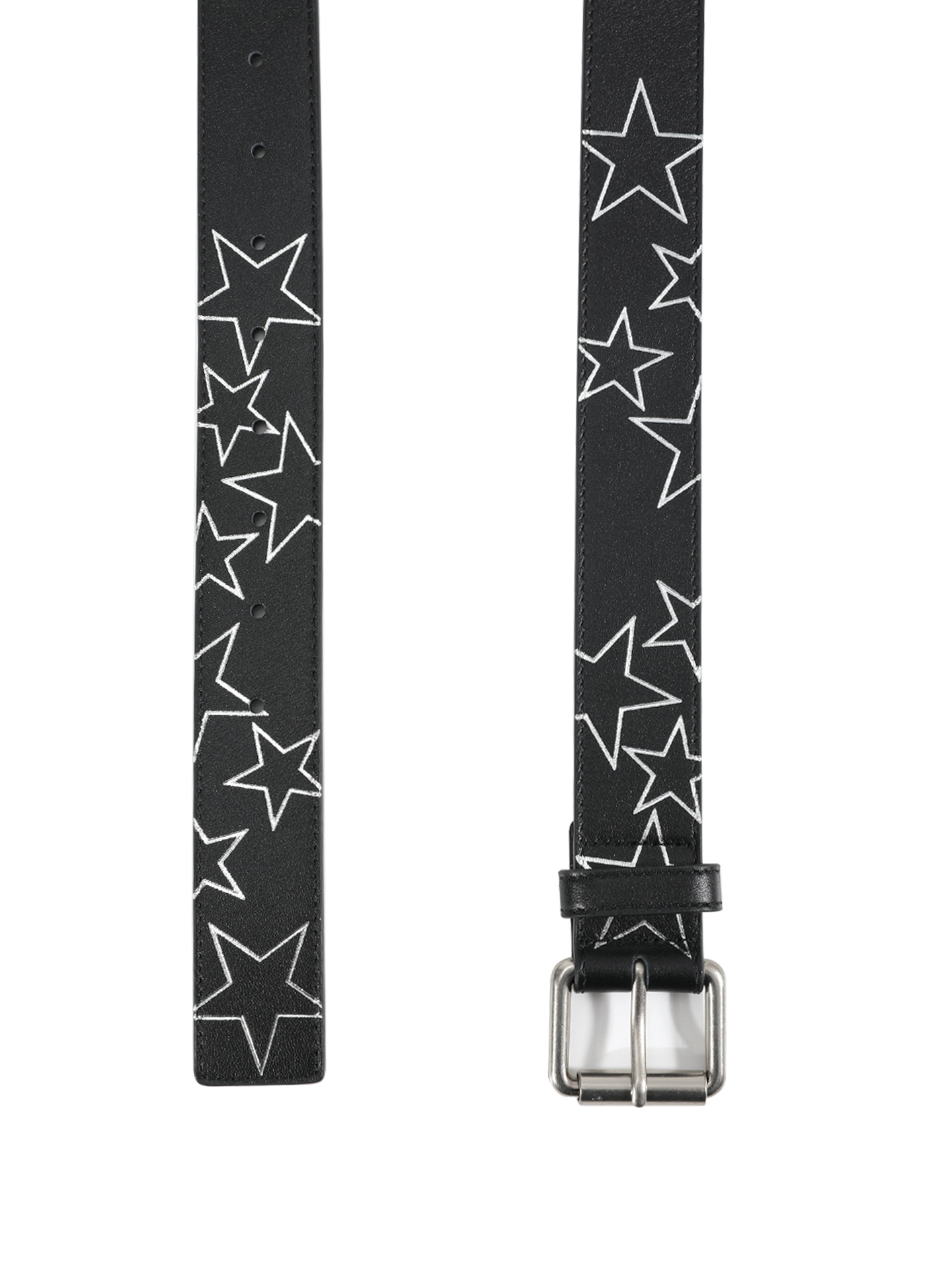 NoEmosen Pentagonal Decorative Rivet Double-sided First-layer Cowhide Belt