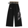 BLACKLISTS Vintage Fluffy Belt Design Scimitar Sweatpants