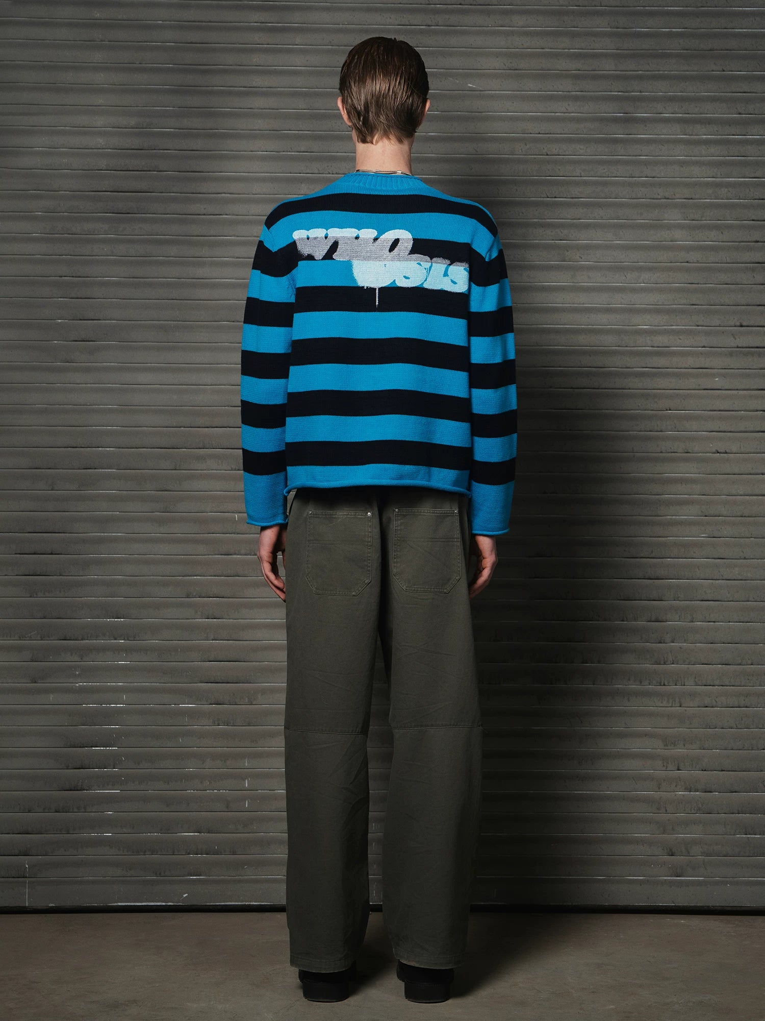 WHOOSIS Striped Warm Casual Sweater