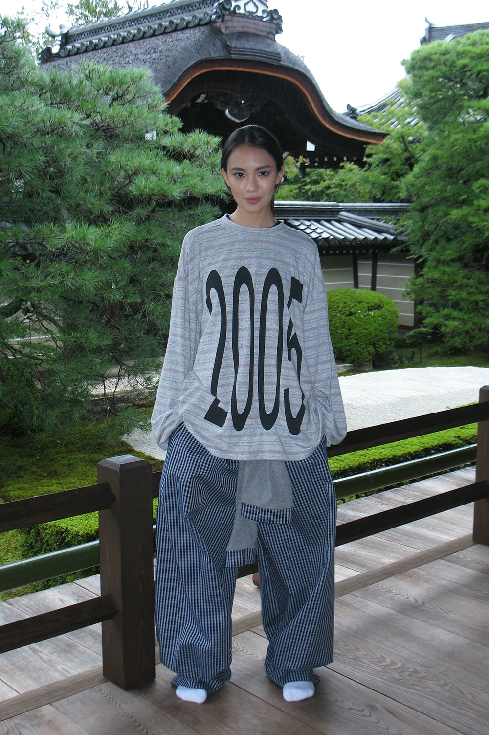 ANTERIOR Digital Printed Striped Casual Long Sleeve